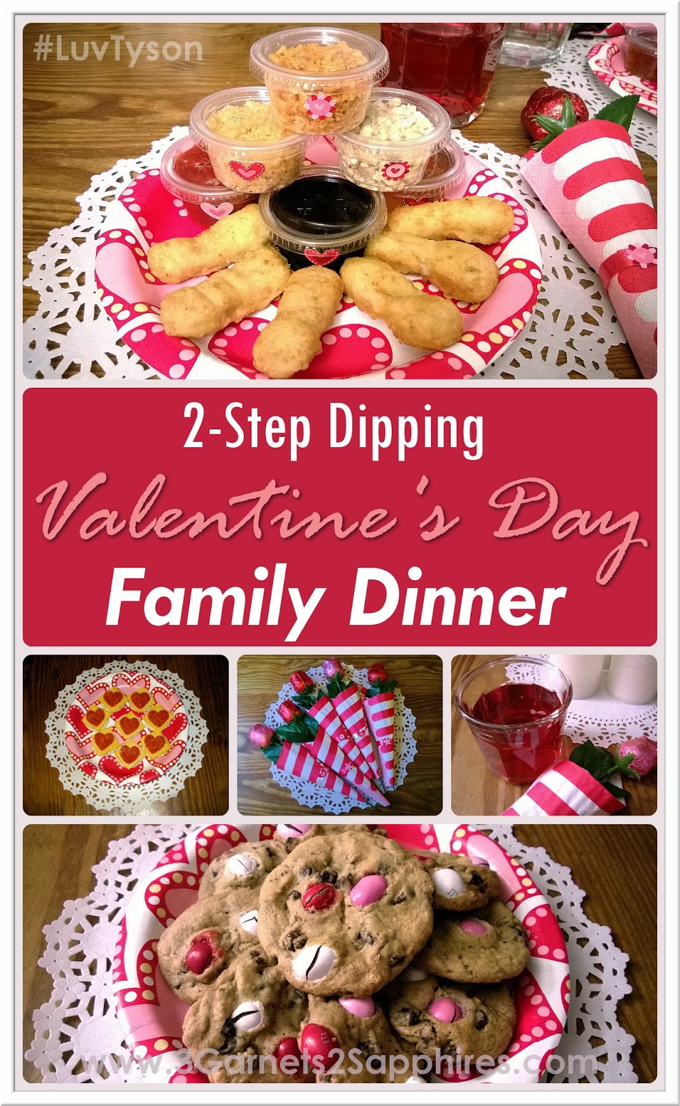 #ad: How to Have an Easy 2-Step Dipping Valentines Day Family Dinner #LuvTyson #cbias