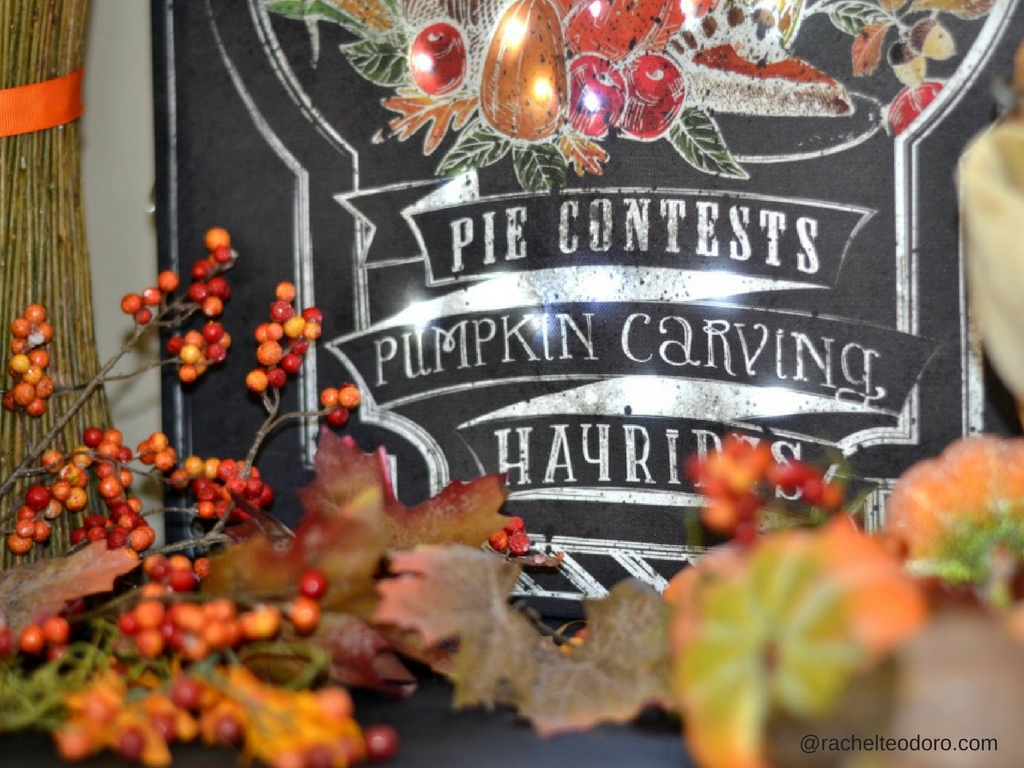 DIY Lighted Fall Canvas