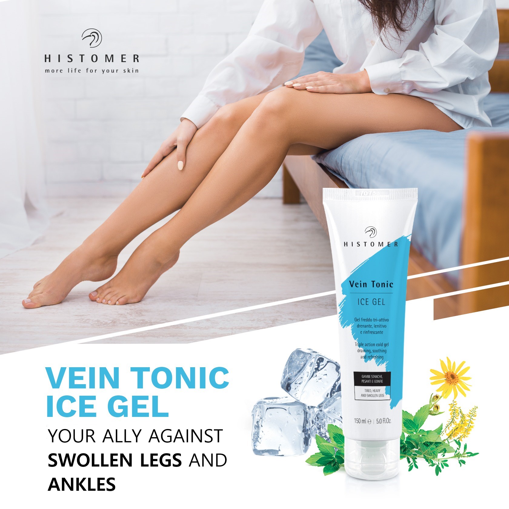 Histomer More Life for Your Skin Vein Tonic Ice Gel your ally