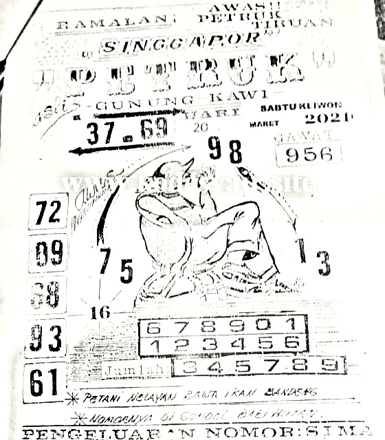 Kode Syair Sgp 21 Maret 2021 Bocoran Togel