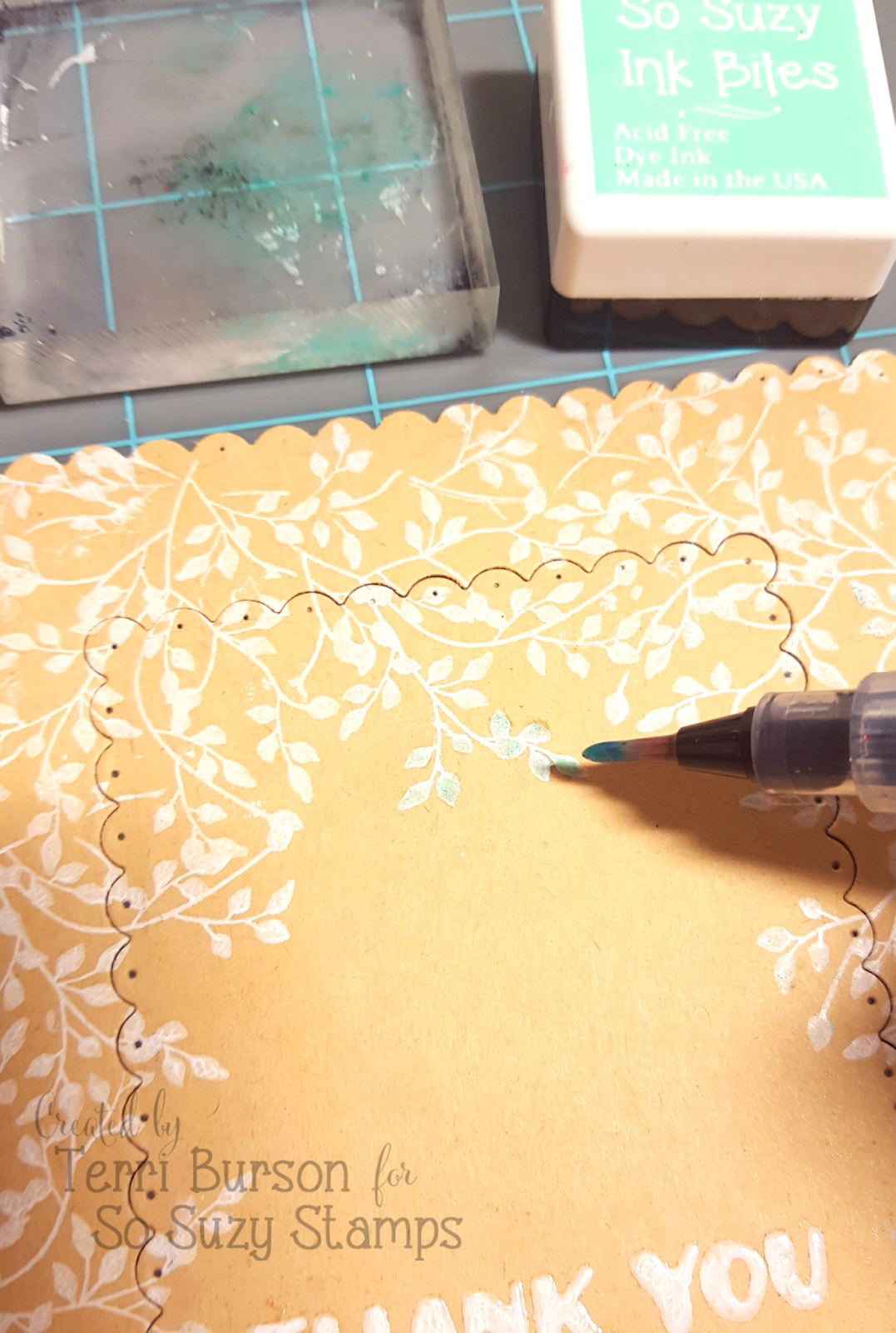 Waving My Wand MaskIng on Kraft Paper With So Suzy Stamps