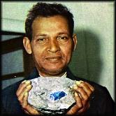 Image showing the tailor and gold prospecter Manuel d'Souza who made the discovery of the gemstone tanzanite in the 1960s