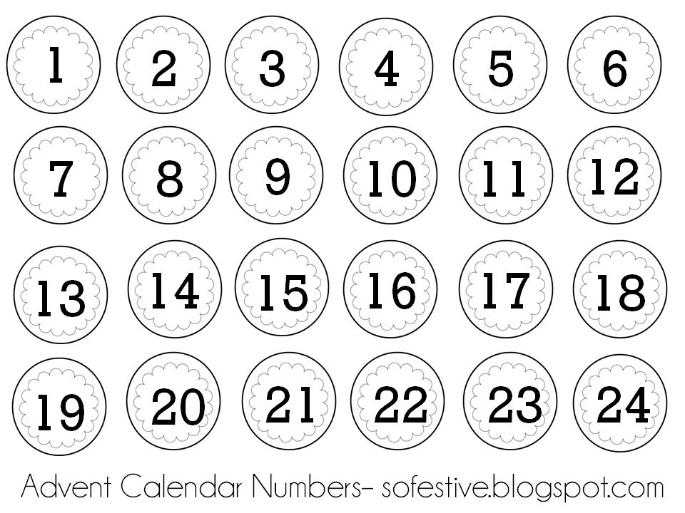 Printable Numbers Calendar June
