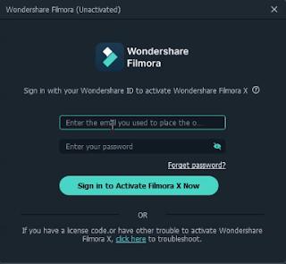 How to activate filmora X