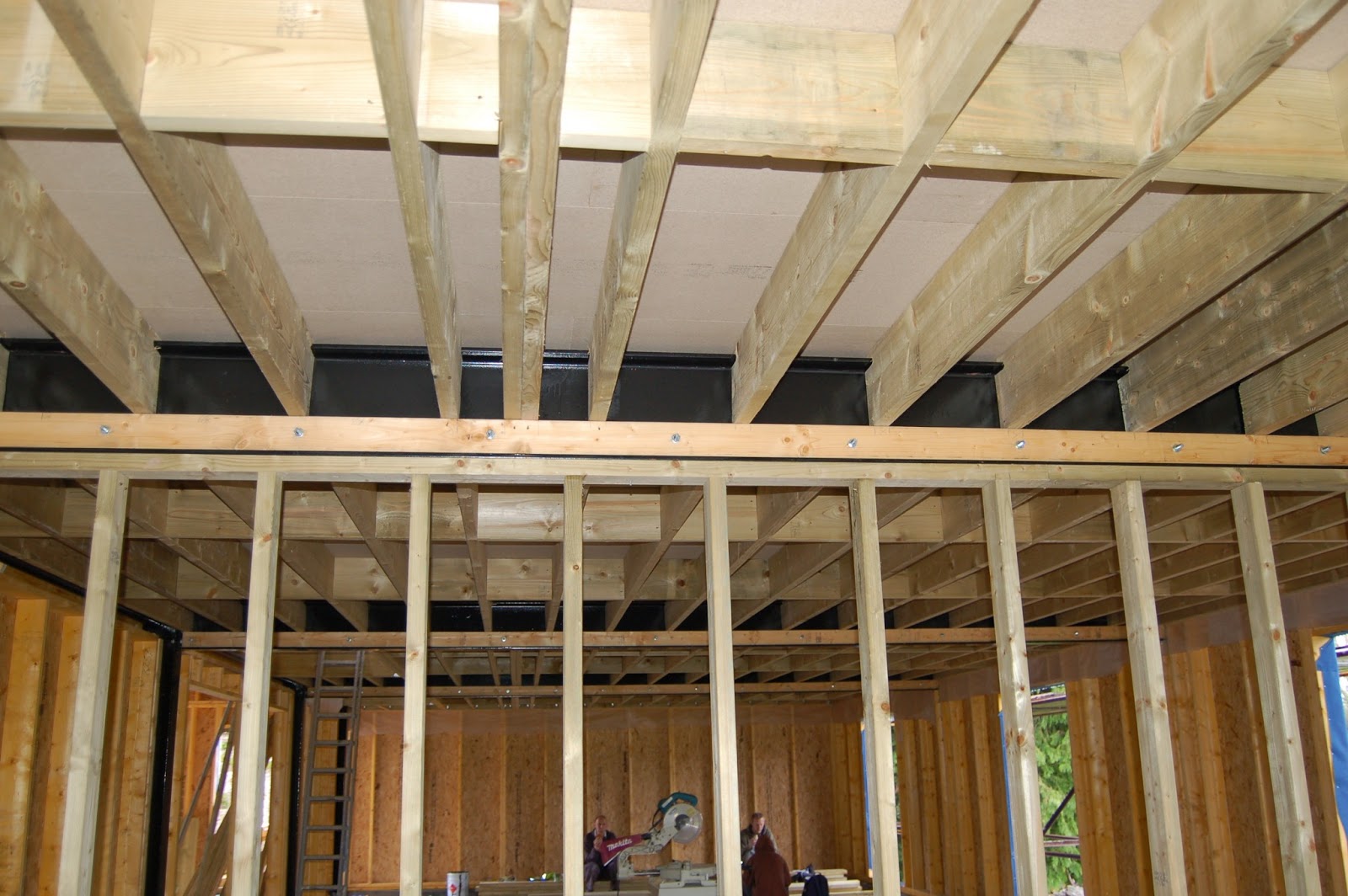 Woodhayes Internal Studwork installation.