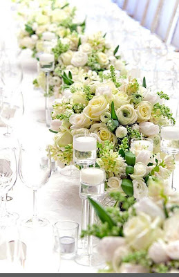 wedding flowers table 