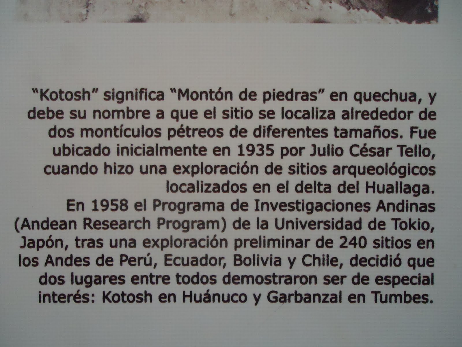 HUÁNUCO FOTOS KOTOSH