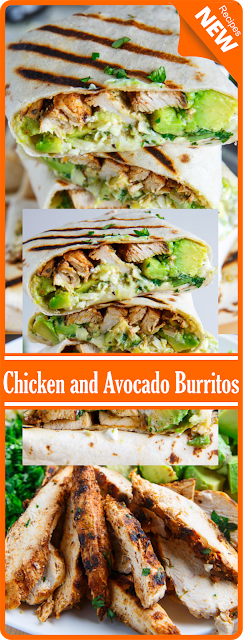 Chicken and Avocado Burritos | Think food