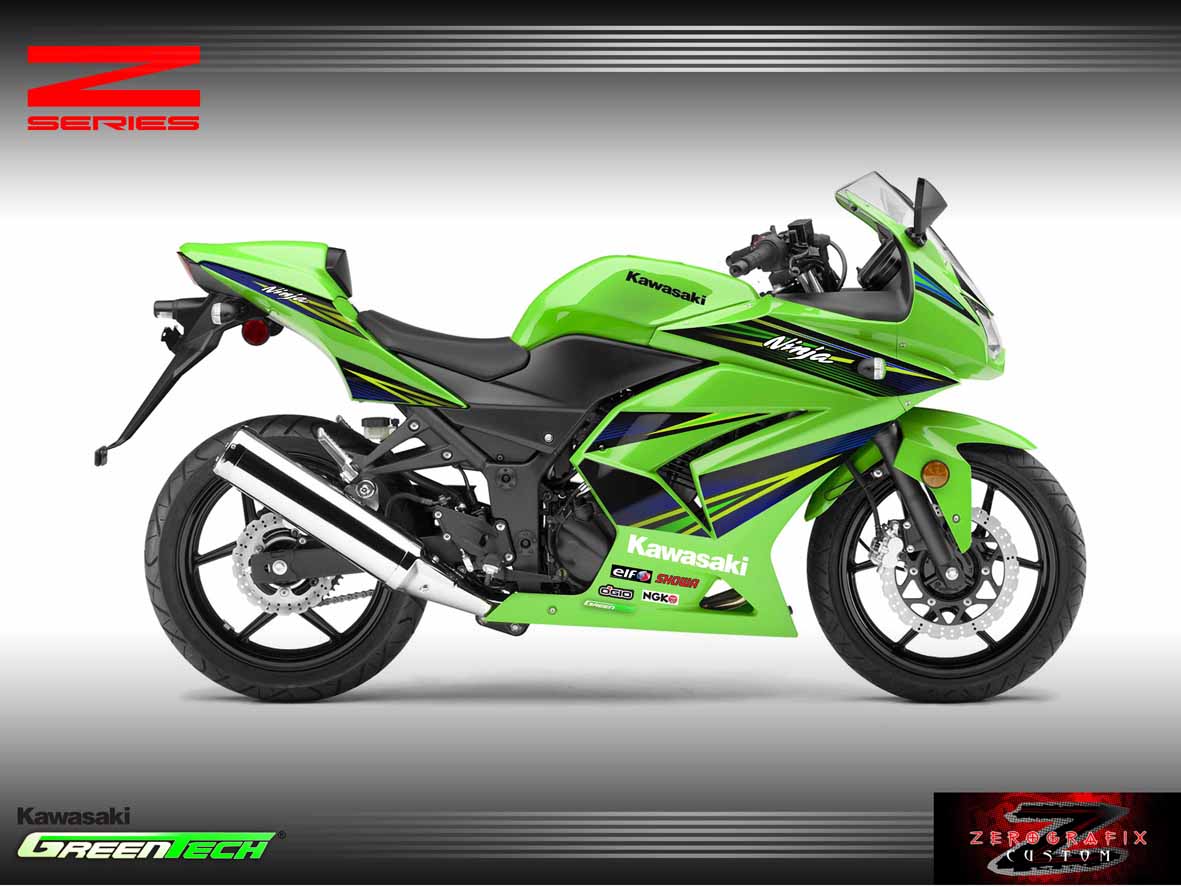 Decal kit Ninja 250 Z impuls series 2012