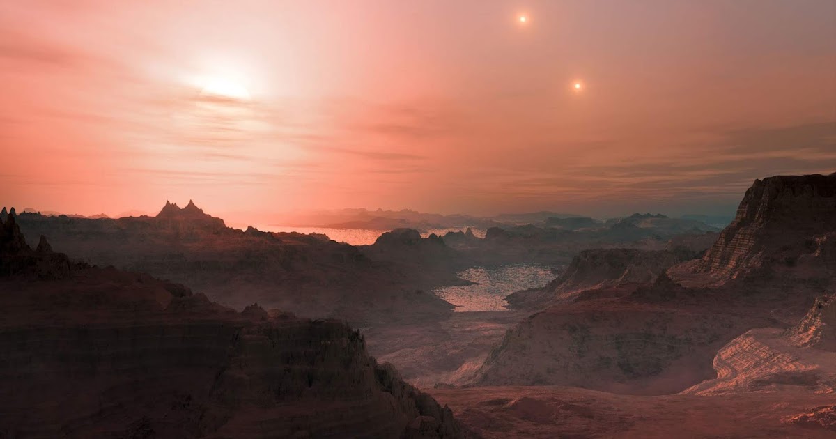 Ça se passe là haut Trois soleils rouges dans le ciel