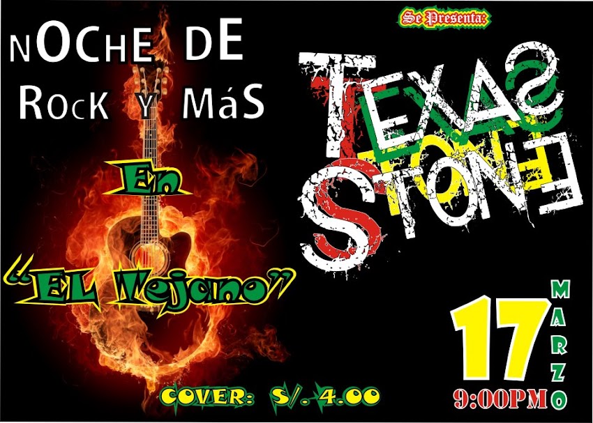 Este sábado será la presentación oficial de la banda "Texas Stone"
