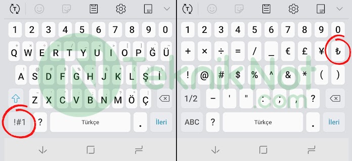 Android’de TL Simgesi Nasıl Yazılır?
