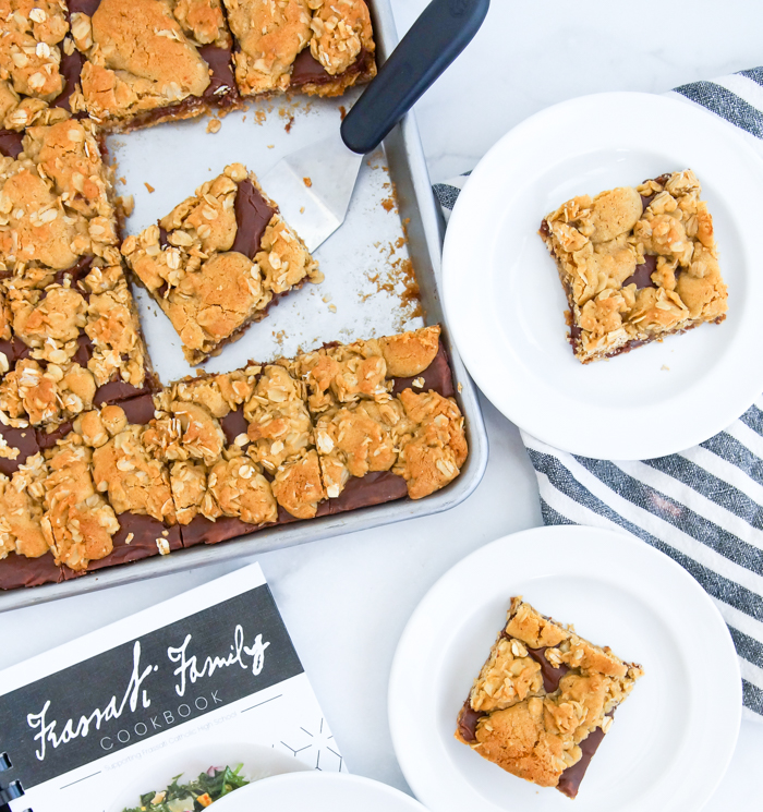 Sister Anna Laura's Chocolate Revel Bars + Frassati Family Cookbook Bake at 350°