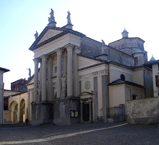 Ivrea's Duomo, with is neoclassical facade, is built on the site of a pagan temple