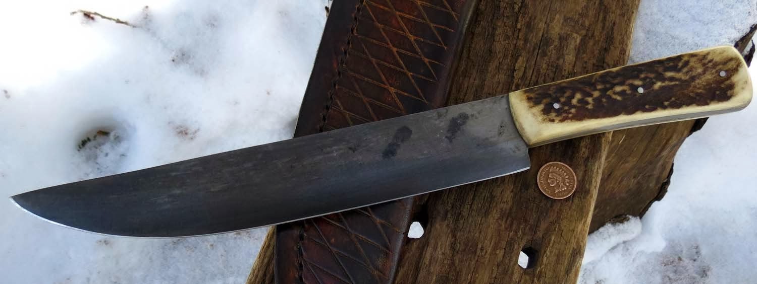 ML Knives Blog A Custom stag handled long knife