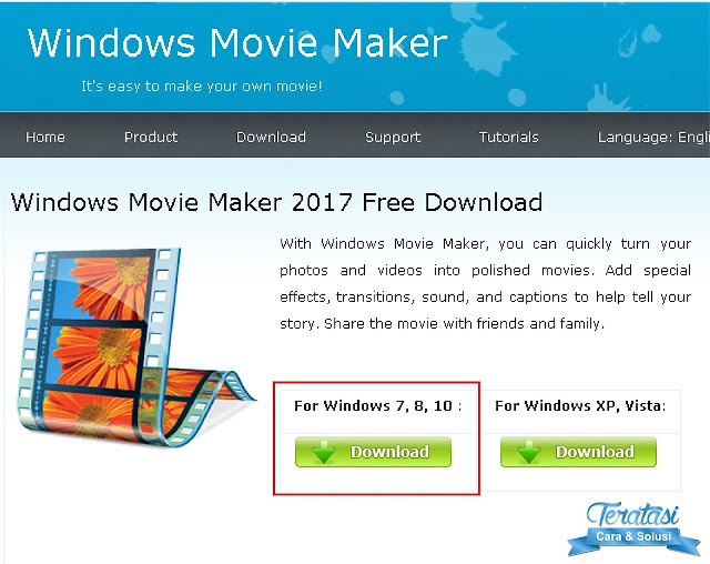 Download Windows Movie Maker 2017 untuk Windows 7, 8, 10 Download Windows Movie Maker 2017 untuk Windows 7 8 10 - teratasi-com