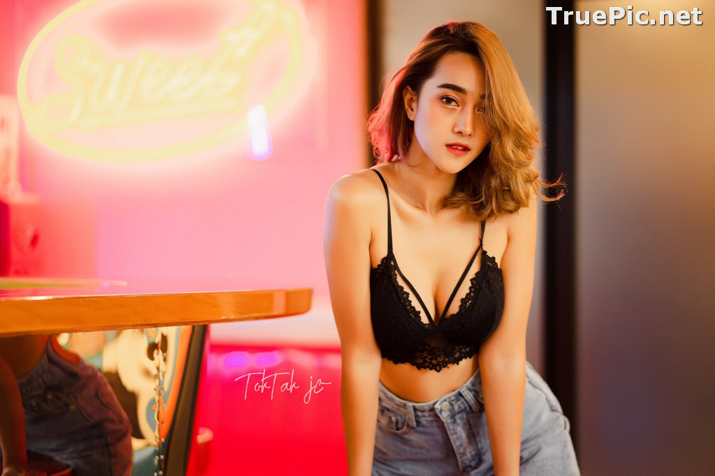 Image Thailand Model - YingGy Ponjuree - Black Lingerie - TruePic.net - Picture-12