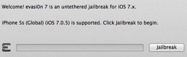 Jailbreak iOS 7.0.5 Firmware via Evasi0n7