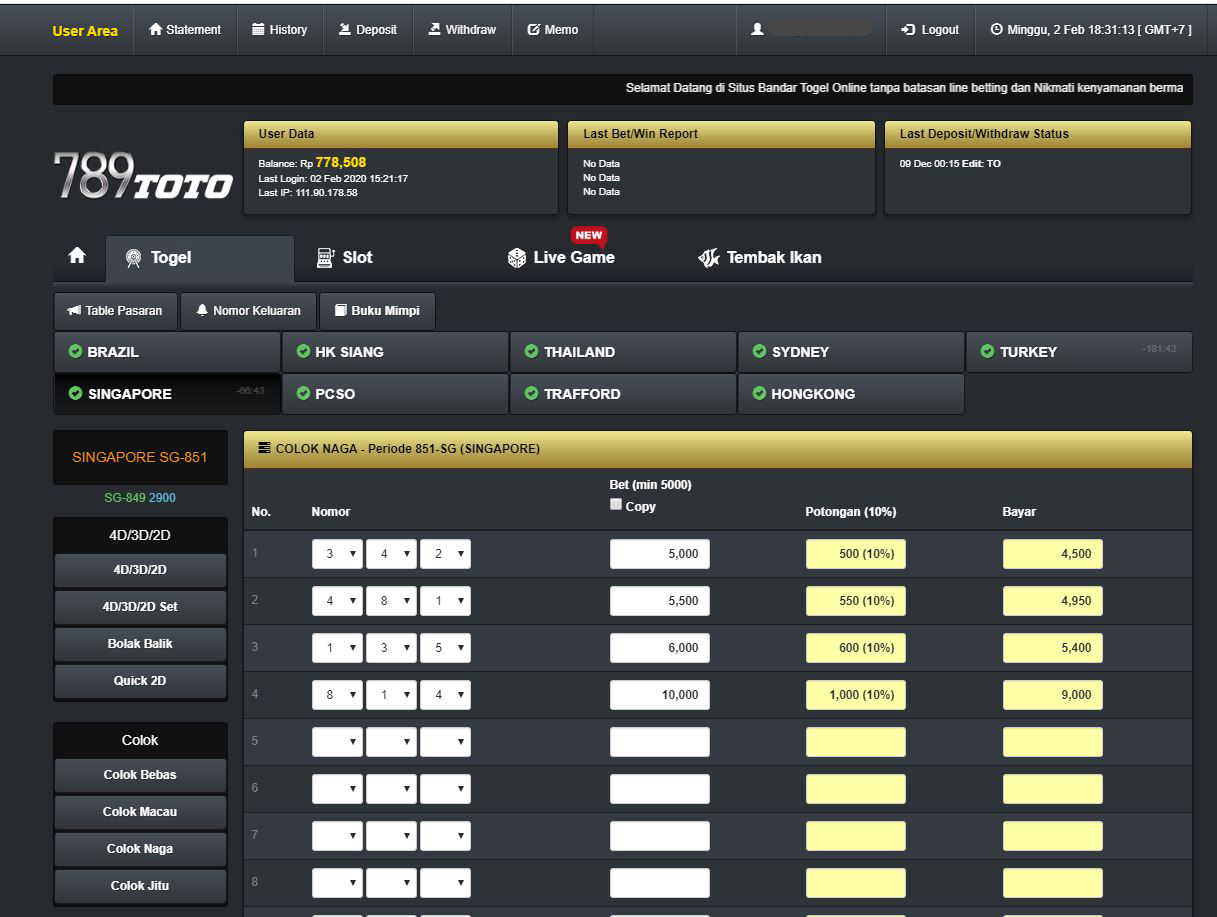 GAMES COLOK NAGA | 789TOTO | www.totobejo.com - Liputan Toto