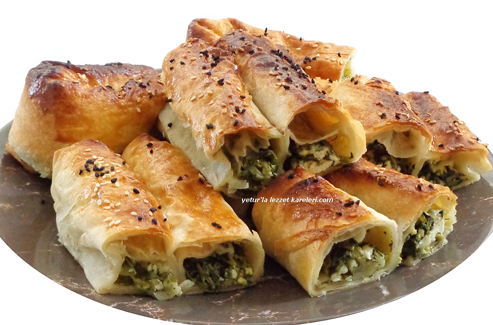 yetur�la lezzet ıspanaklı kol böreği