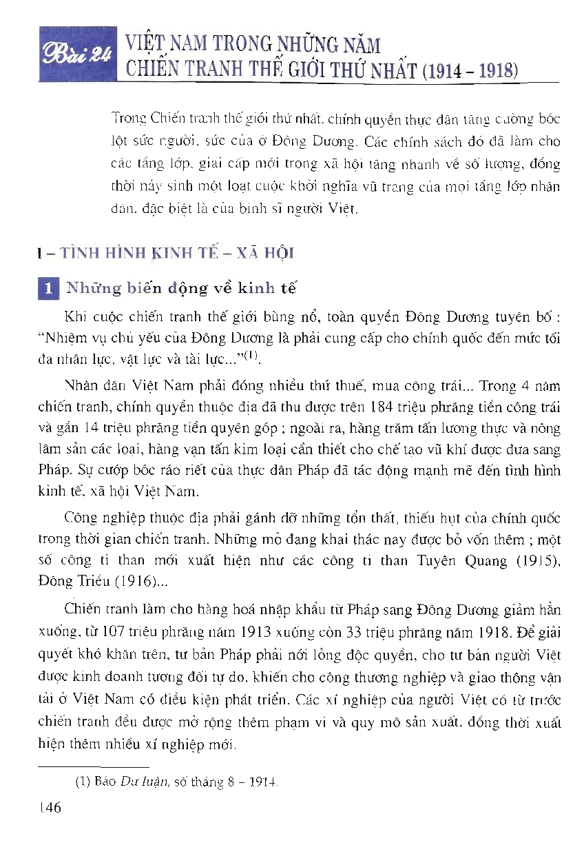 Sách Giáo Khoa Lịch Sử Lớp 11 Cơ Bản - Bài 24: Việt Nam ...