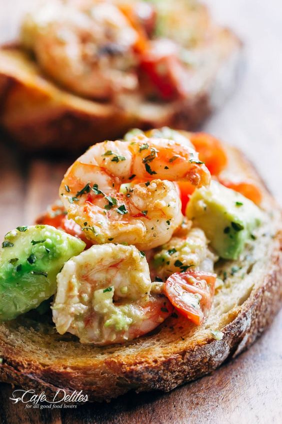 Shrimp Avocado Garlic Bread - Easy Recipes for Every Meal