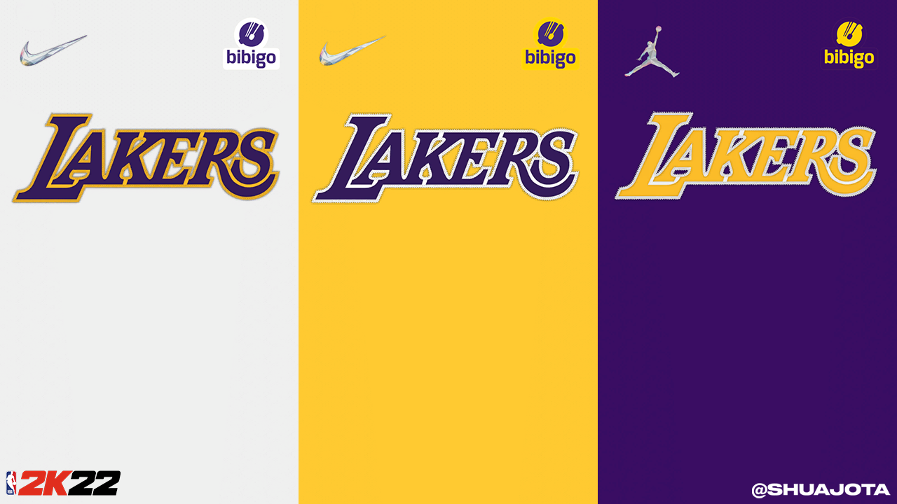 NBA 2K22 20212022 Los Angeles Lakers Jerseys with Updated Sponsor