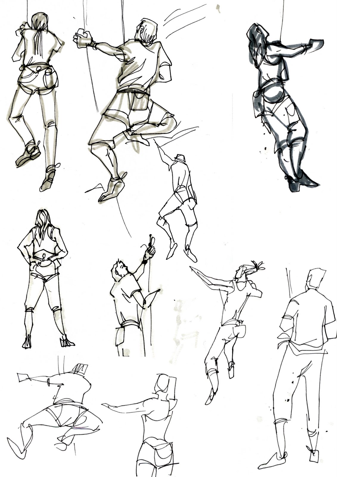 My Sketchblog: Climbing sketches