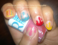 nail holi tutorial splash colors nails