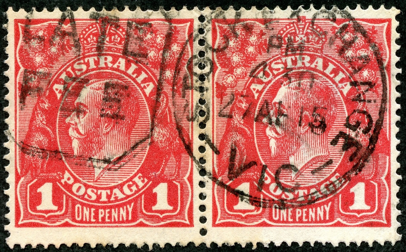 Big Blue 18401940 Australia the KGV stamps