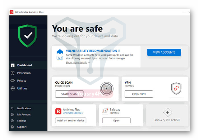 تحميل برنامج Bitdefender Antivirus Plus أفضل برنامج حماية من الفيروسات