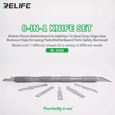 CPU GLUE BLADE RELIFE RL-101B 8 IN 1CPU REMOVE GLUE BLADE KNIFE SET