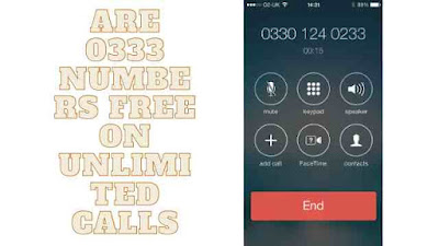 Are 0333 numbers free on unlimited calls?
