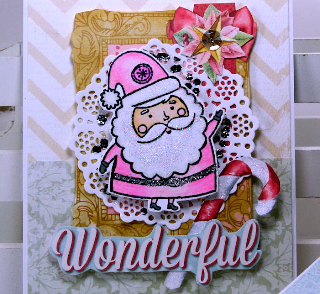 Wonderful Christmas Greeting Cards by Ginny Nemchak for BoBunny using Carousel Christmas
