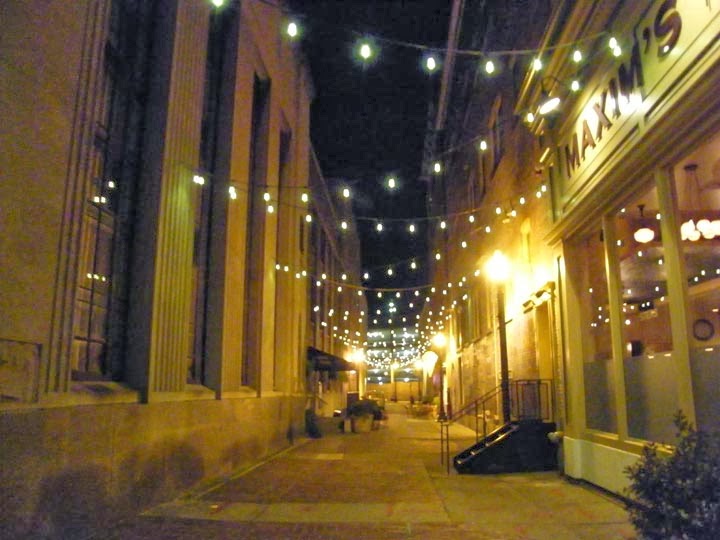 The Easton Eccentric Second Downtown Easton Alley Gets Cafe Lighting