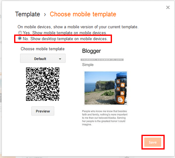 how to disable or enable mobile template in blogger meralesson blogger mobile template