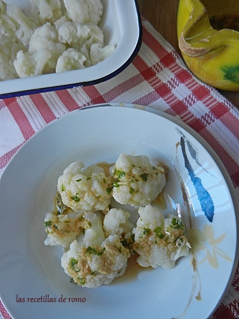 Coliflor al ajoarriero