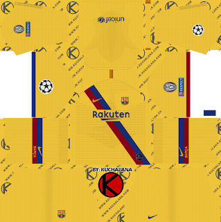 F.C. Barcelona 2019/2020 Nike Kit - Dream League Soccer Kits