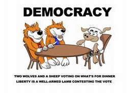 DEMOCRACY TABLE MENU