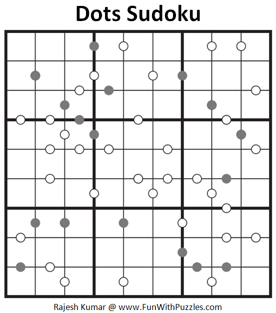 Dots Sudoku Puzzle (Fun with Sudoku #295)