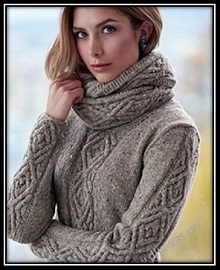 пуловер и снуд спицами (4) pulover i snud spicami (4)