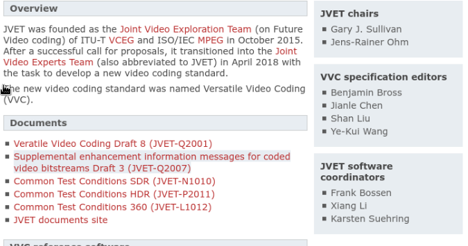 Versatile video coding Test Model(VTM) Build