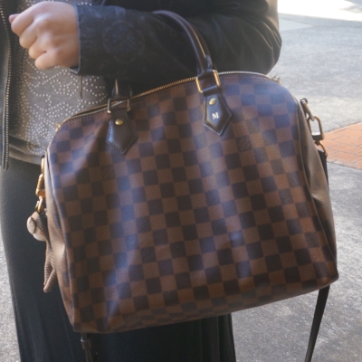 Louis Vuitton Damier Ebene 30 speedy bandouliere | Away From The Blue