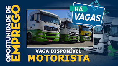 Vaga para motorista