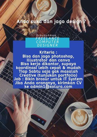 lowongan kerja freelance computer designer Gelora Fajar Perkasa bandung