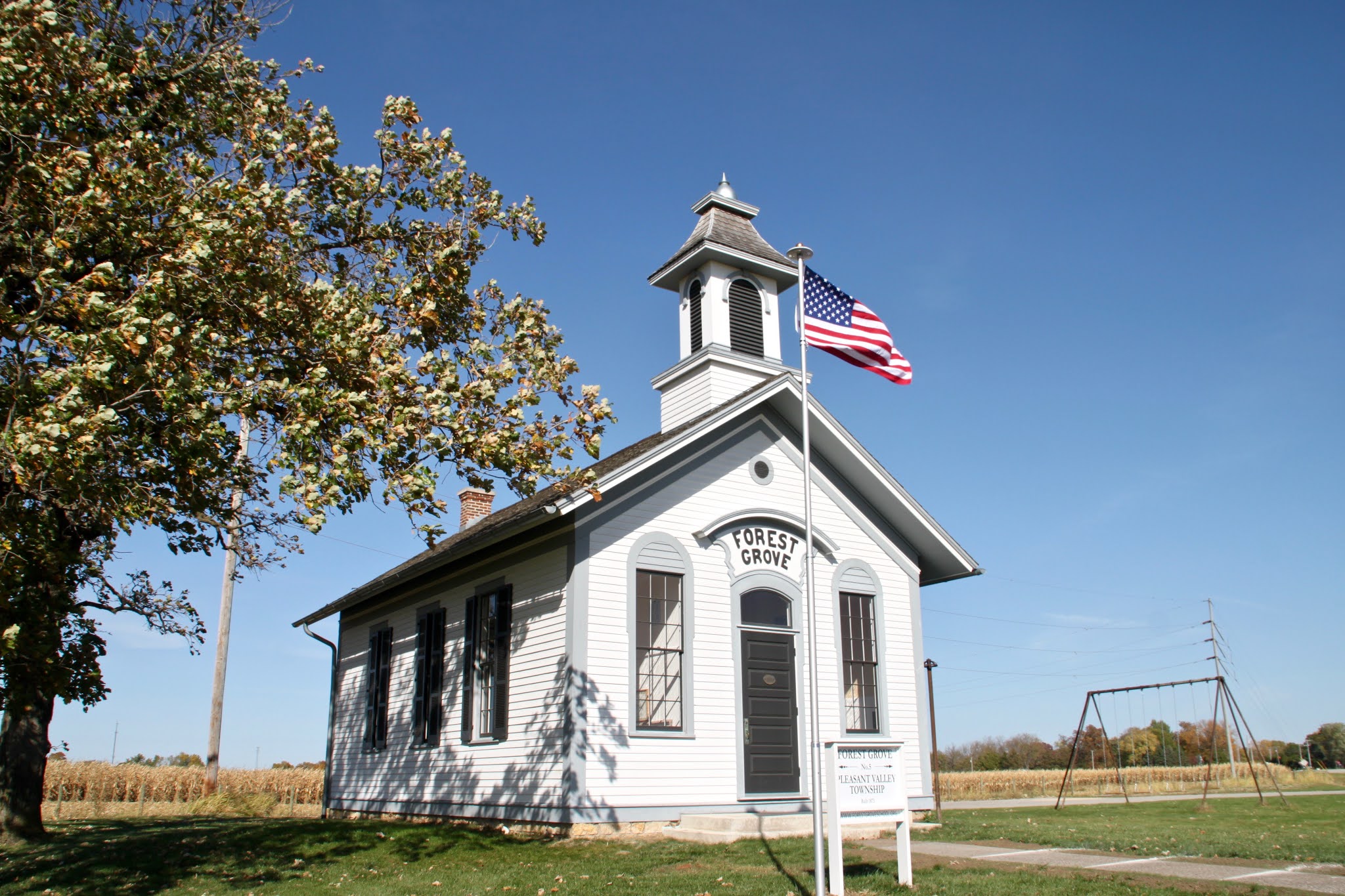 Iowa One Room Schools Pleasant Valley 5, Forest Grove School, Bettendorf