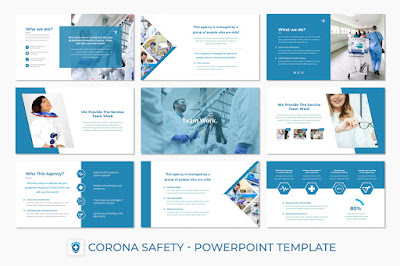 Corona Safety 90 Slide - Powerpoint Template
