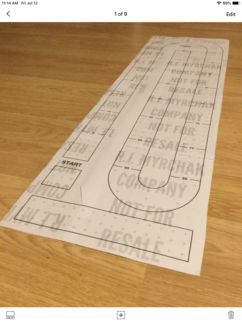 Large Cribbage Board Templates You Need to Make Your Own Large Cribbage