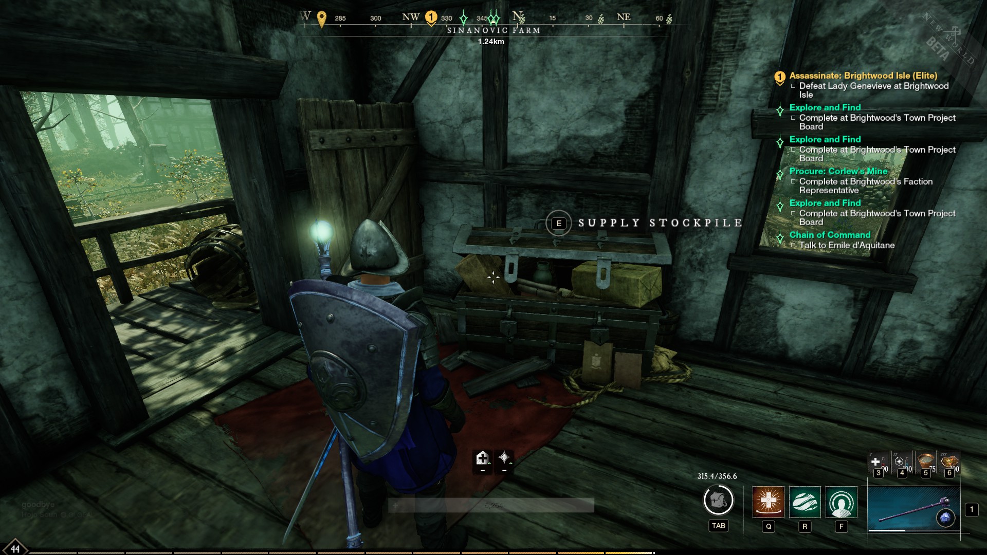 New World Sinanovic Farm chest locations