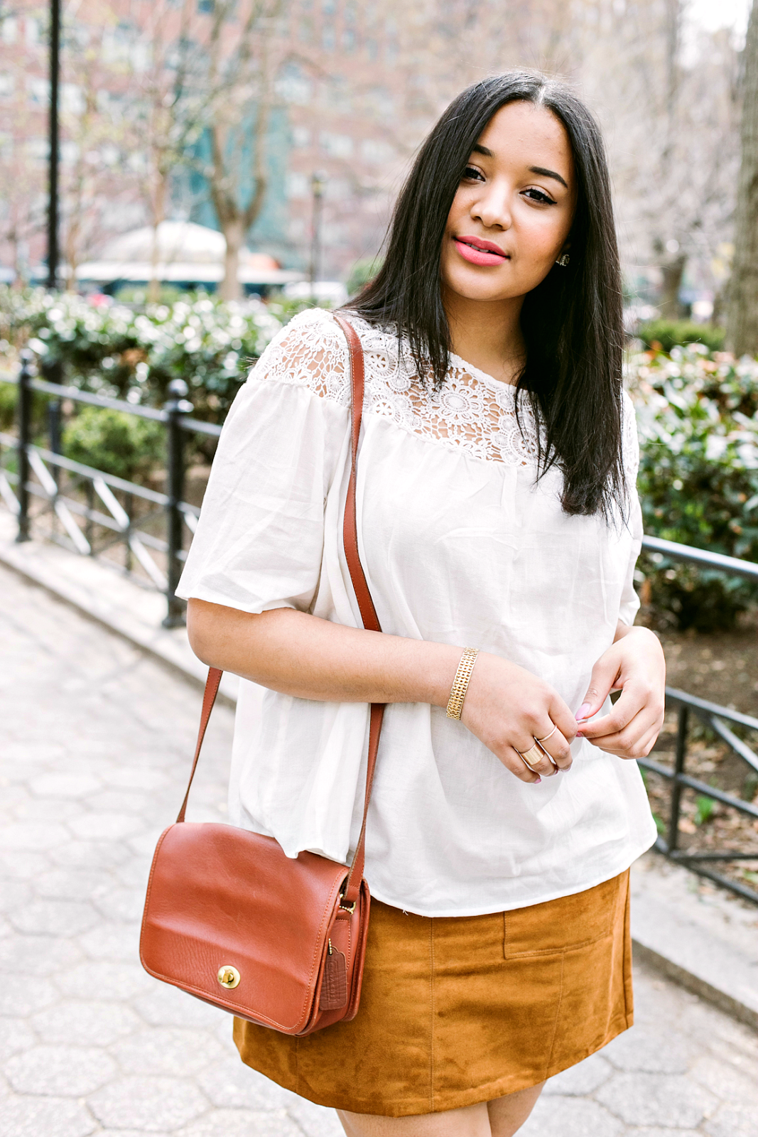 How To Style A Suede Mini Skirt